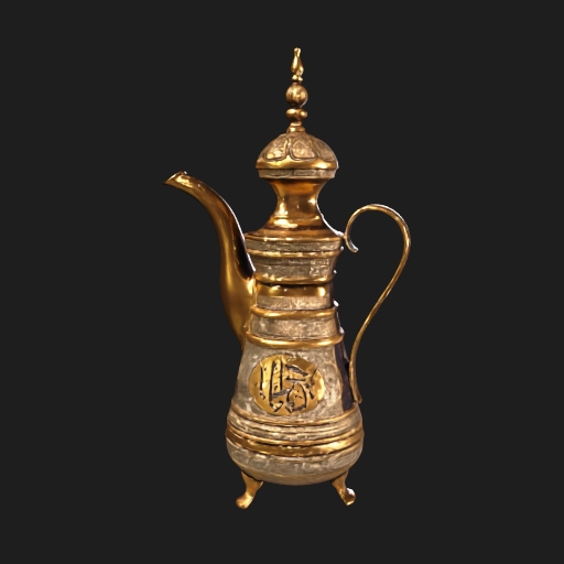 Dallah Arabic coffee pot decorative sculpture 3D model