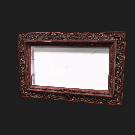 Islamic geometric picture frame 3D model