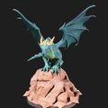 Desert guardian dragon miniature tabletop 3D model