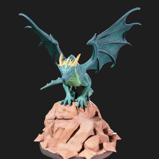Desert guardian dragon miniature tabletop 3D model