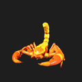 Desert scorpion figure collectible 3D model