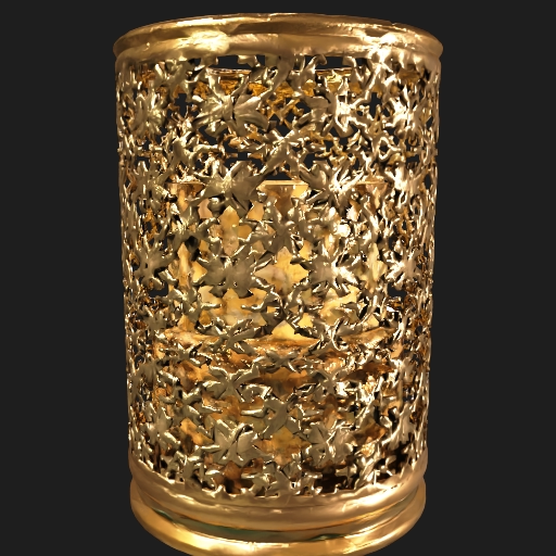 Mashrabiya tealight holder geometric shadow 3D model