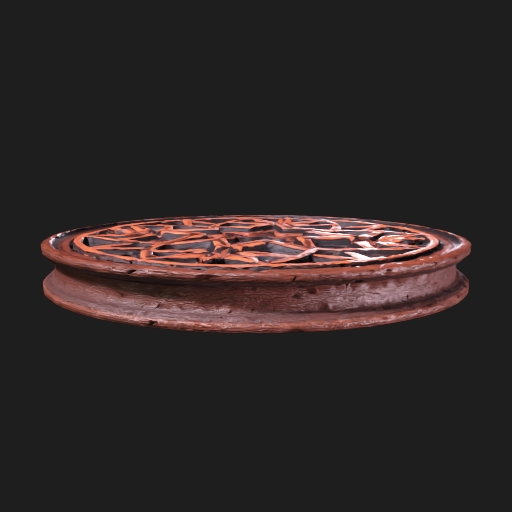 Islamic star geometric coaster trivet 3D model